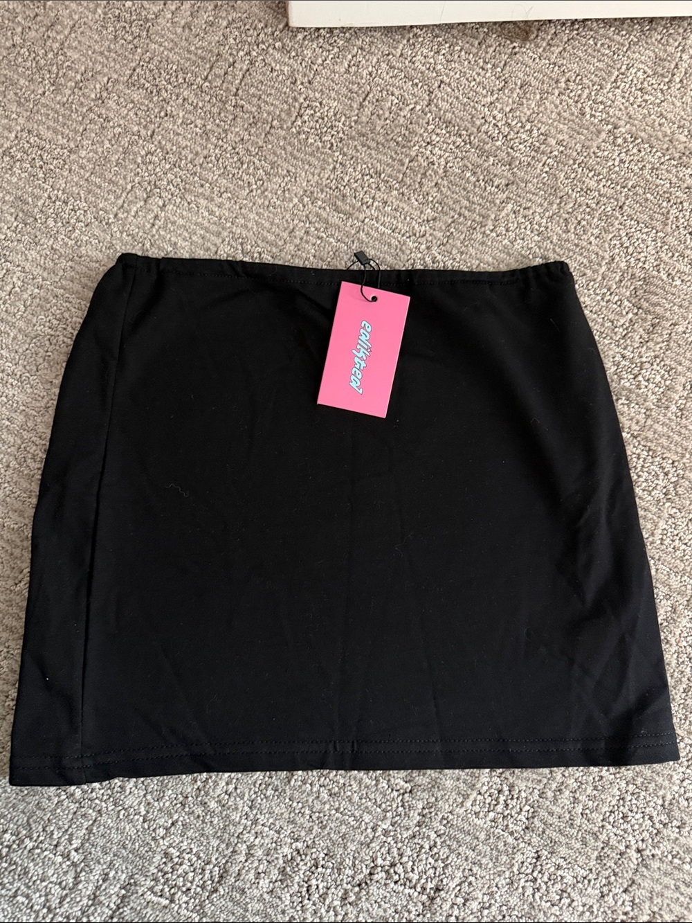 Black Stretch Mini Skirt - Edikted XS NWT
